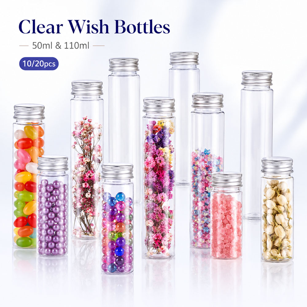Reusable Bottle - 20 Stück 50 ml/100 ml transparente