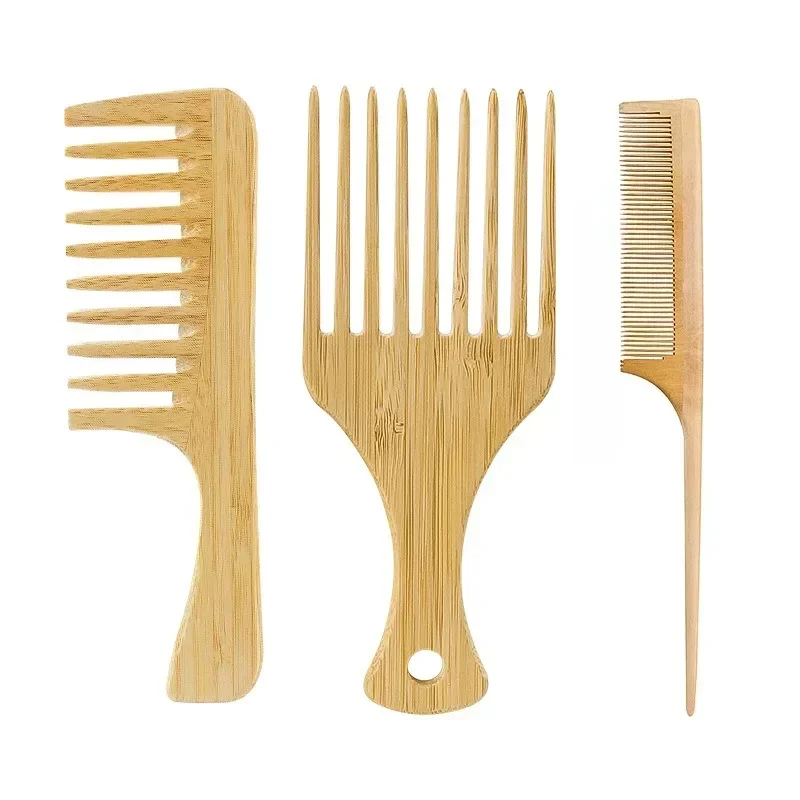 Bamboo Toothbrush - 1Pcs Natürliche Bambus Holz Haar Kamm