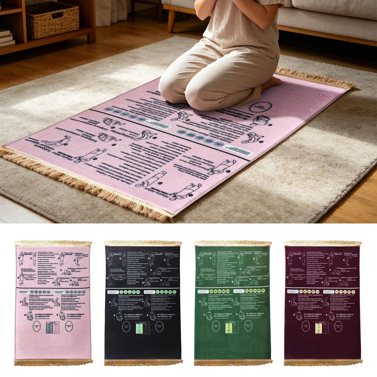 Sustainable Living Guide - Gebetsmatte 50x90cm Weicher, geführter, zweisprachiger, pädagogischer