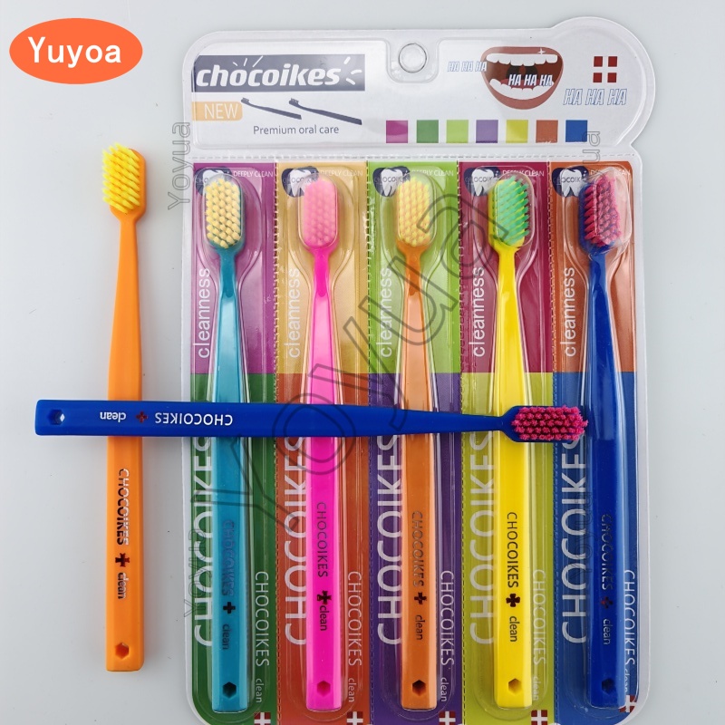 Bamboo Toothbrush - 50 stücke Ultra Weiche Zahnbürste Farbige