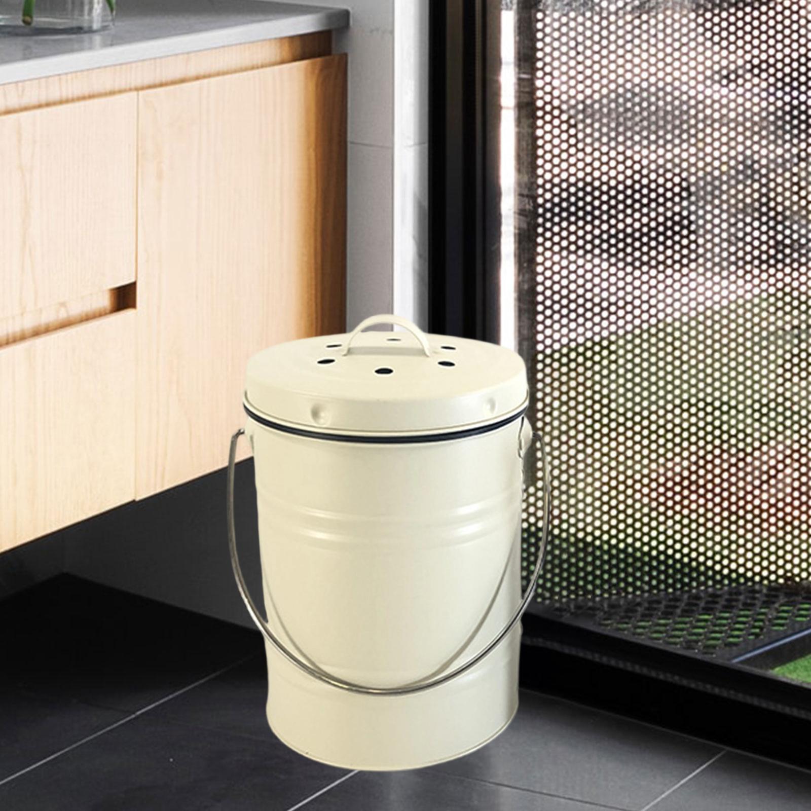 Compost Bin - Kompostbehälter Leicht zu Reinigen mit Deckel