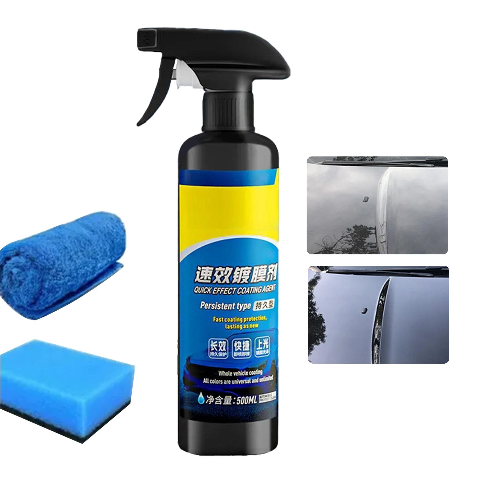 Beeswax Wrap - Beschichtungsspray für Autos, Kratzerwachs-Beschichtungsspray 500ml, Kratzerwachs-Politur,
