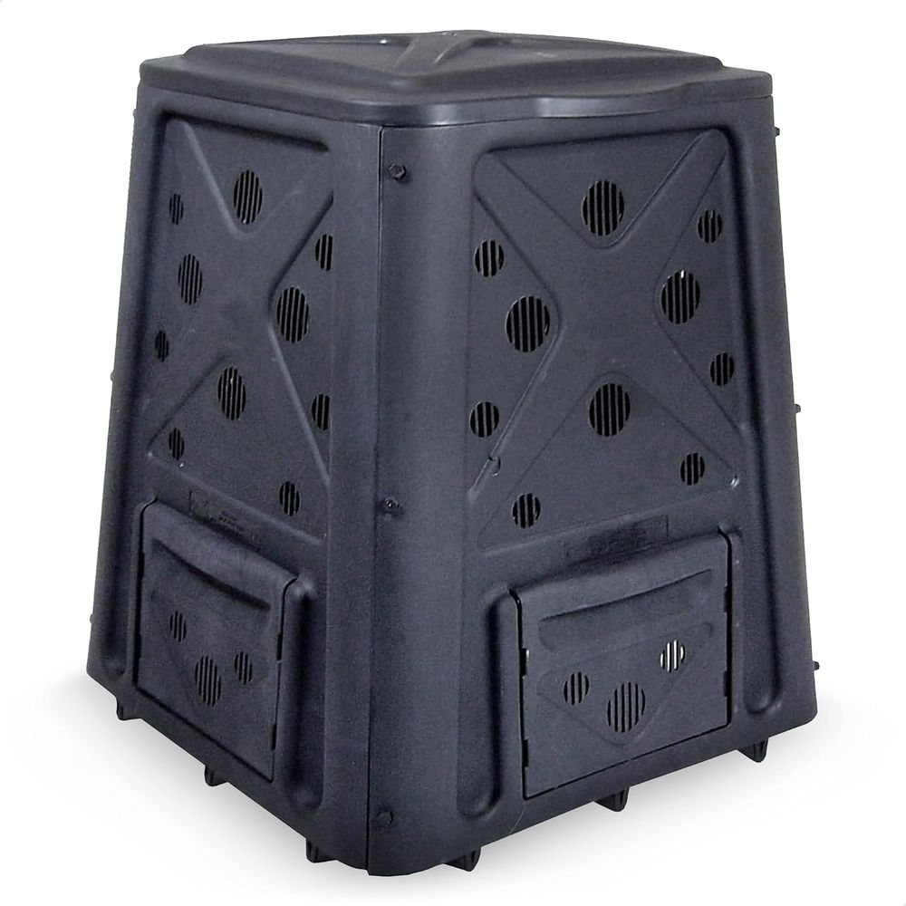 Compost Bin - 60-Gallonen 4-Türiger Outdoor-Komposter mit Belüftungslöchern -