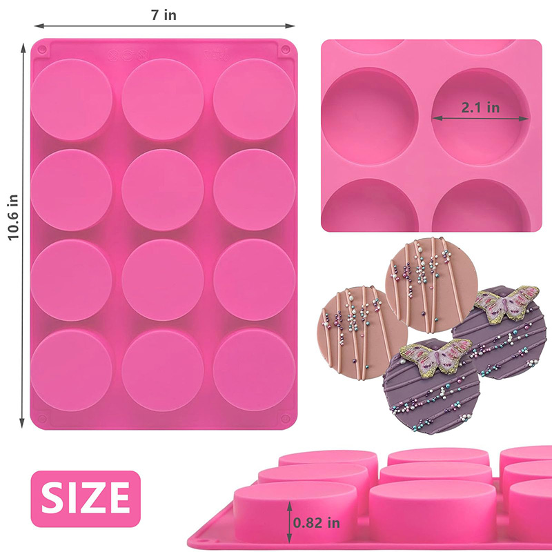 Runde Silikonformen mit 12 Hoh – Eco Soap Bewertung und Preis