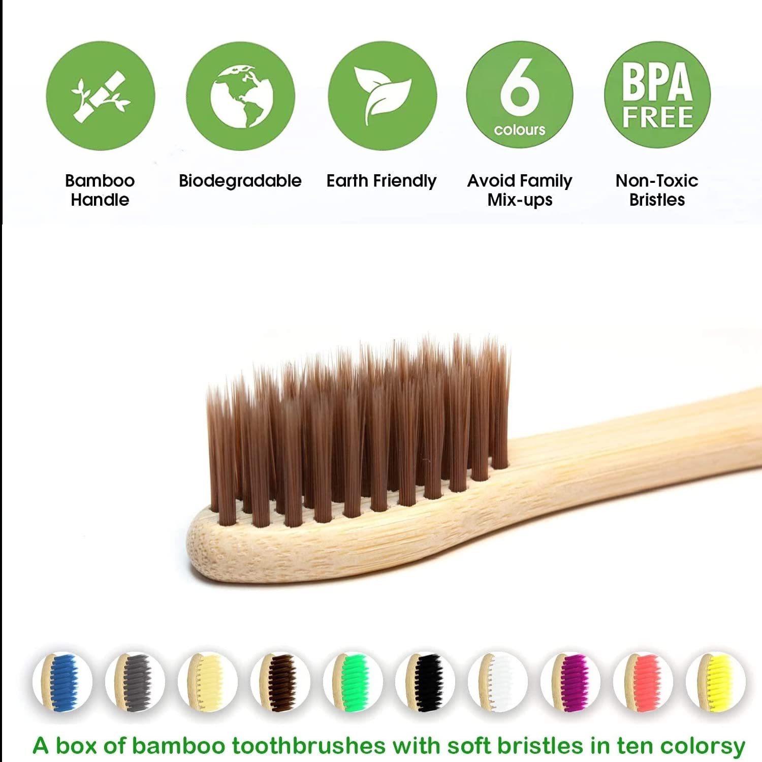 10er-Pack Natürliche Bambus-Za – Bamboo Toothbrush Bewertung und Preis