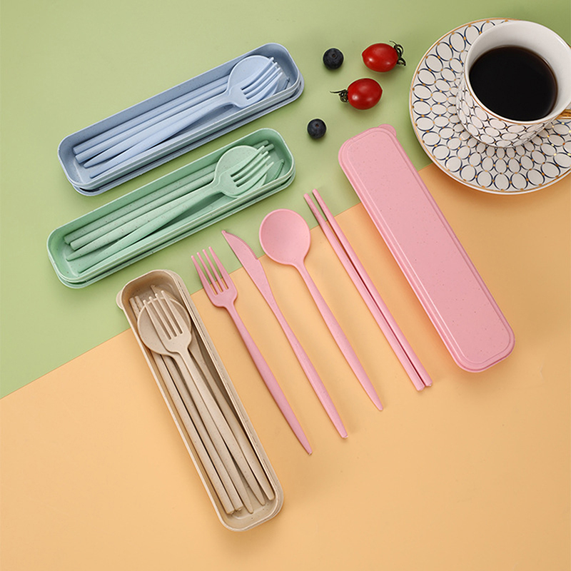 4-teiliges tragbares Besteckse – Reusable Straw Bewertung und Preis