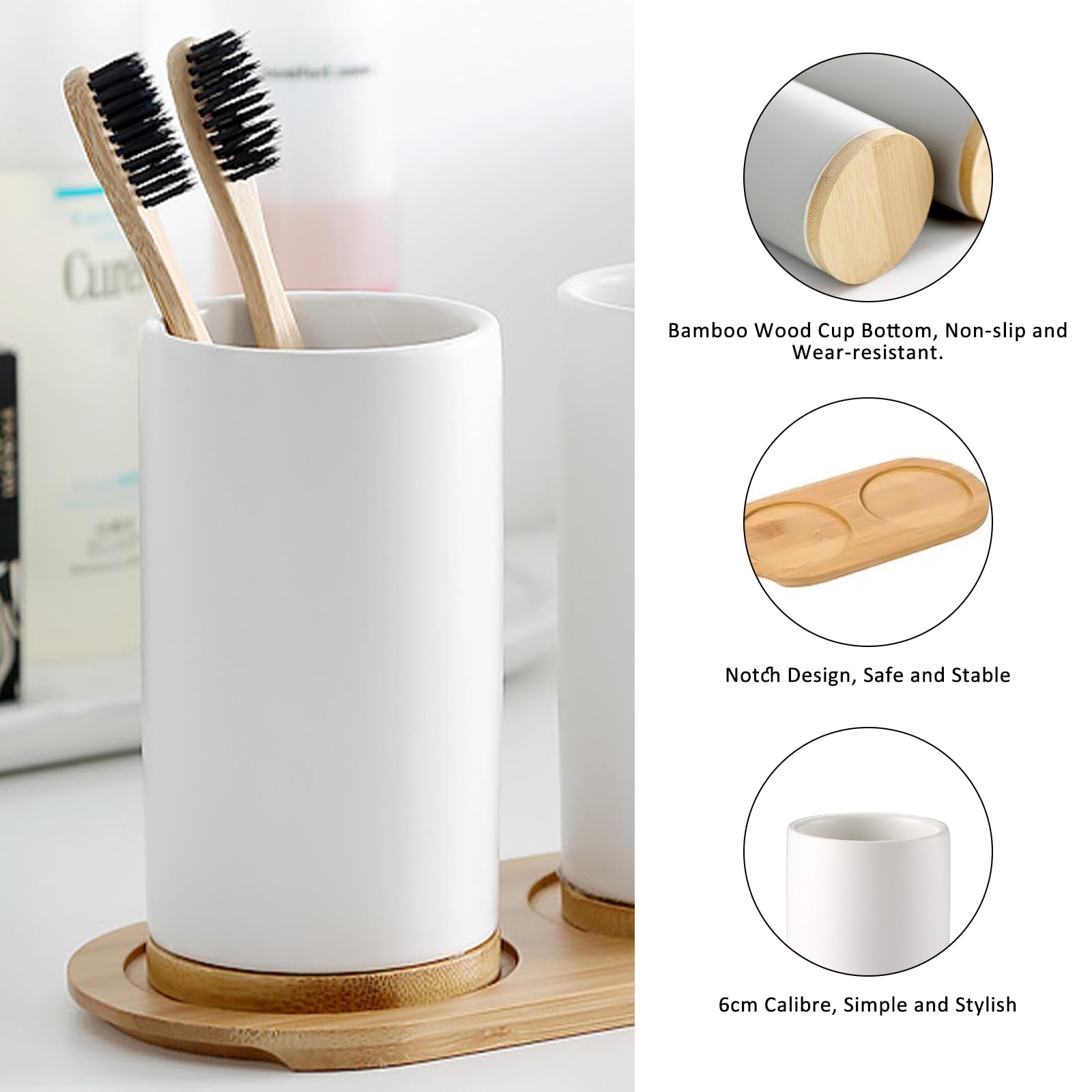 Keramik-Badezimmer-Set, feiner – Bamboo Toothbrush Bewertung und Preis